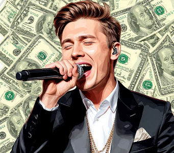 Богатый певец и артист