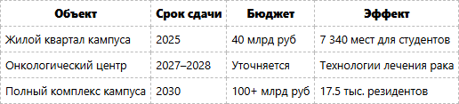 Этапы реализации строительных проектов до 2030 года