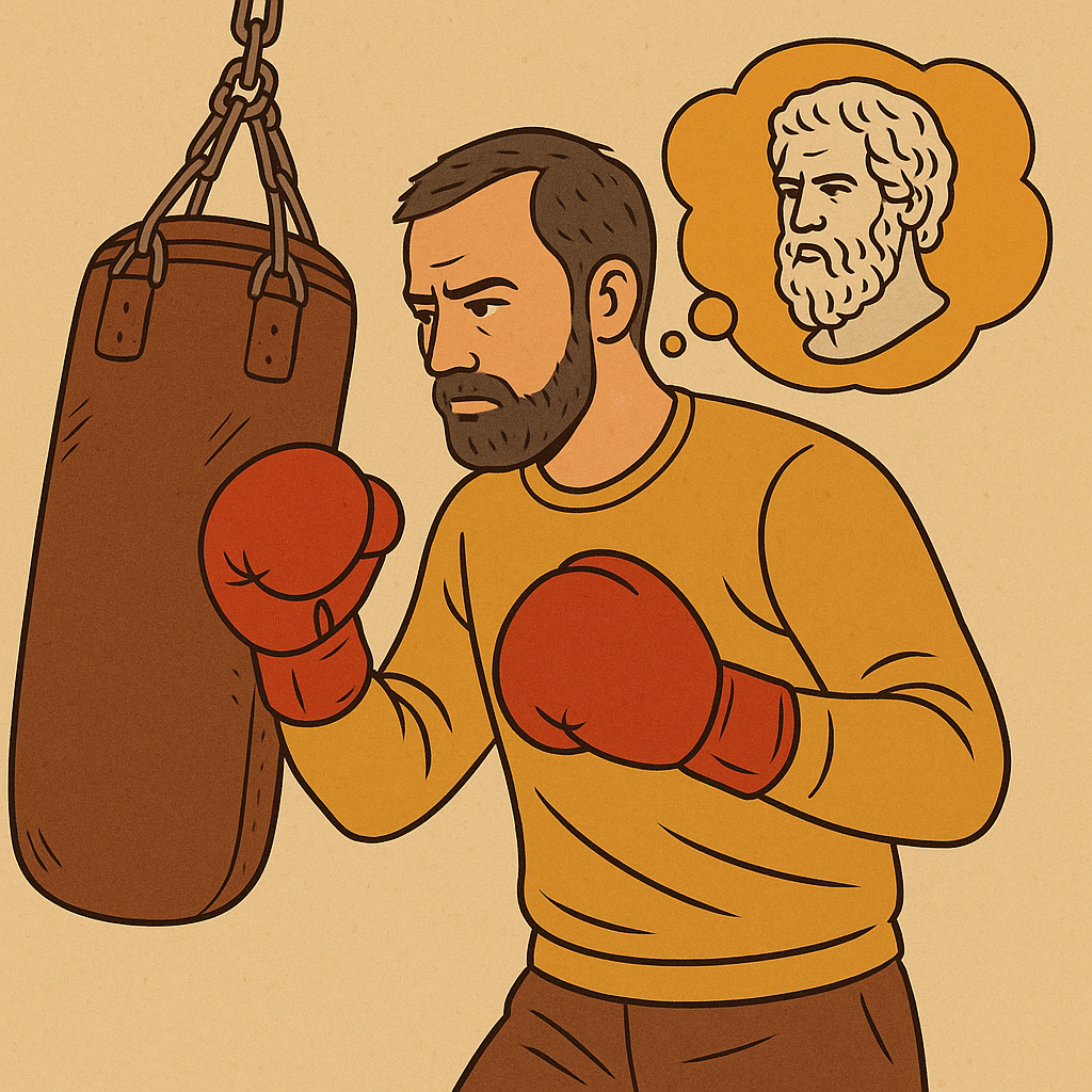 Бокс он про думать.