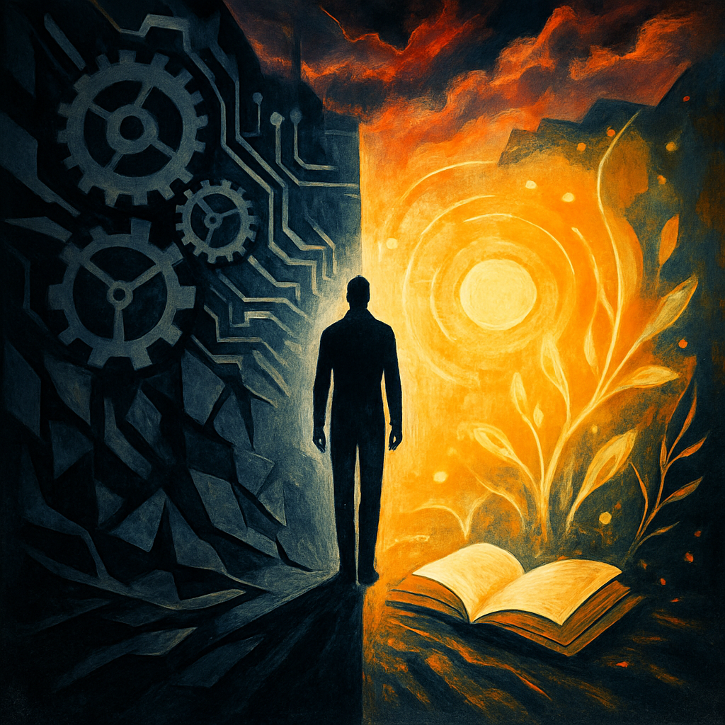 Лишь духовное знание человека способно свободно преодолеть путь из старого мира в новый. Только творчески-активное отношение человека к происходящему способно породить новую красоту (из статьи Николая Бердяева «Кризис искусства», 1918)