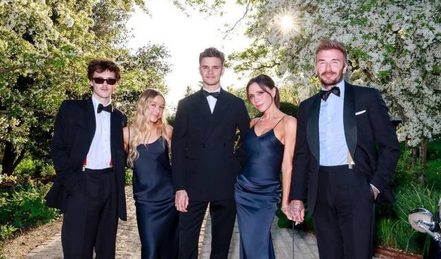    Круз, Харпер, Ромео, Виктория и Дэвид Бекхэм. Фото: социальные сети