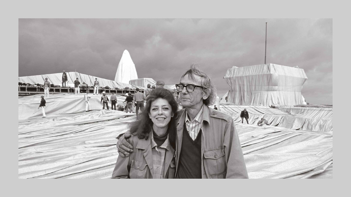 Христо Явашев и Жанна-Клод де Гийебон в расцвете лет во время работы над одним из самых громких своих проектов