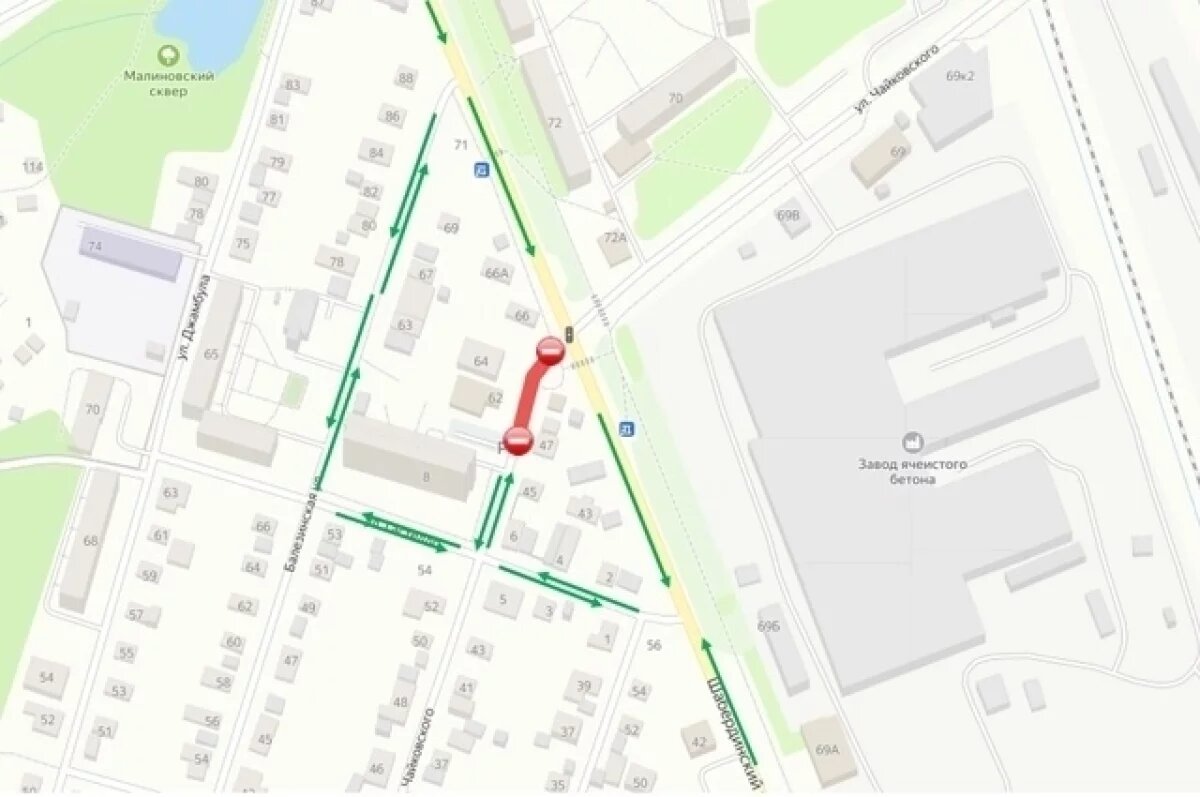    До 15 августа продлили ограничение движения по ул. Чайковского в Ижевске