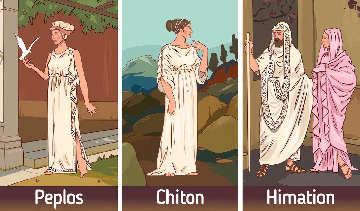 Гиматий справа.