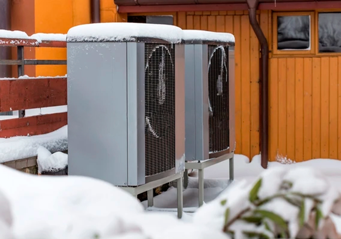 Тепловой насос зимой