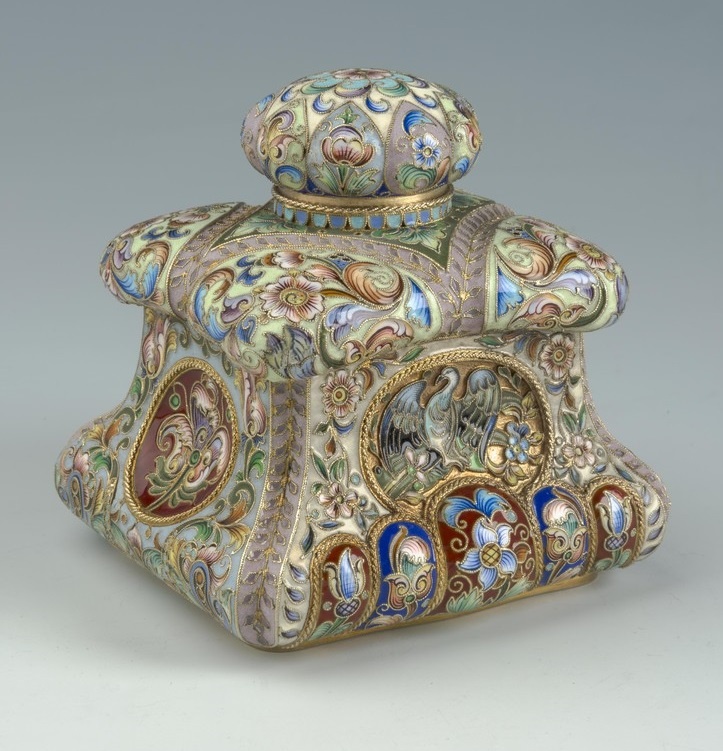 Чернильница. Фото: fabergemuseum.ru. Правообладатель: музей Фаберже.