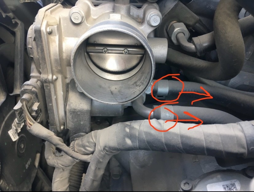 Снять шланги антифриза