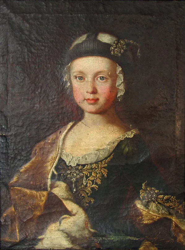 Портрет Марии Елизаветы в детстве. Художник  Мартин ван Майтенс