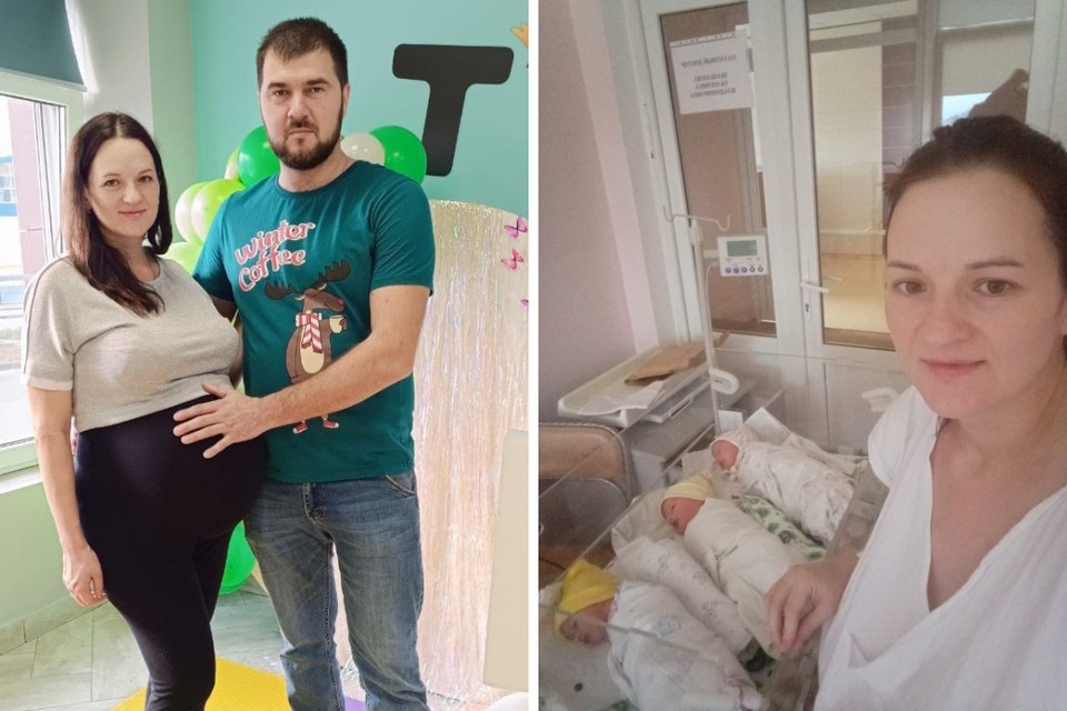 Максим несколько лет уговаривал Наталью на сына, а в итоге получил сразу троих. Фото: архив героя публикации. 