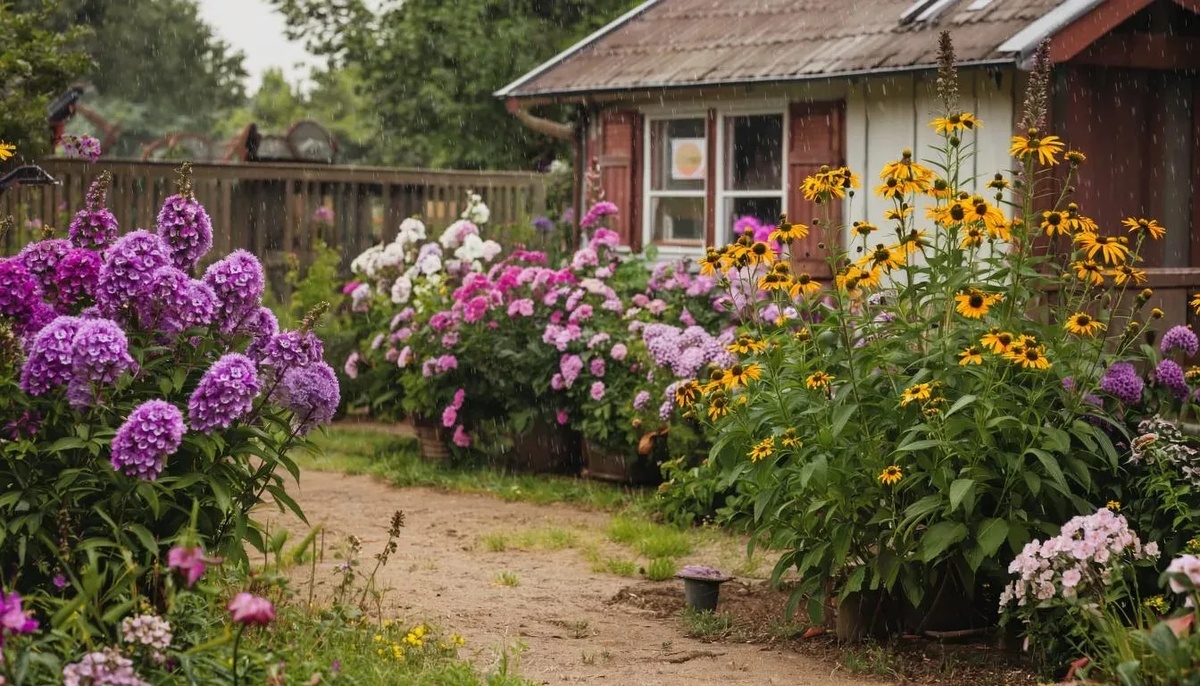 Старая дача, дождь