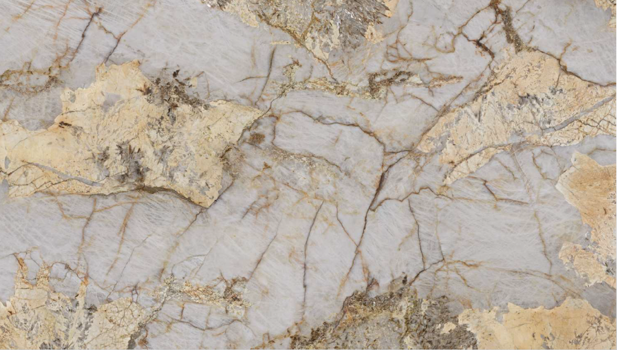 Принт на кварцевом агломерате с рисунком Cristrallo Patagonia. Технология Chromia Breton (Италия).