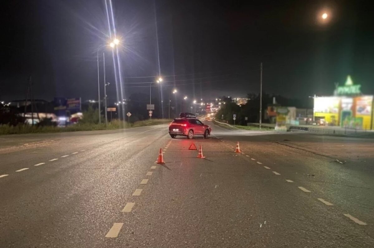    На дороге под Ижевском автомобилист врезался в подростка-мотоциклиста