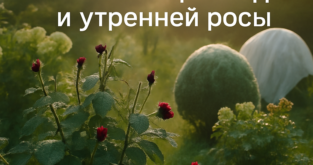 Как защитить сад от ночной прохлады и утренней росы