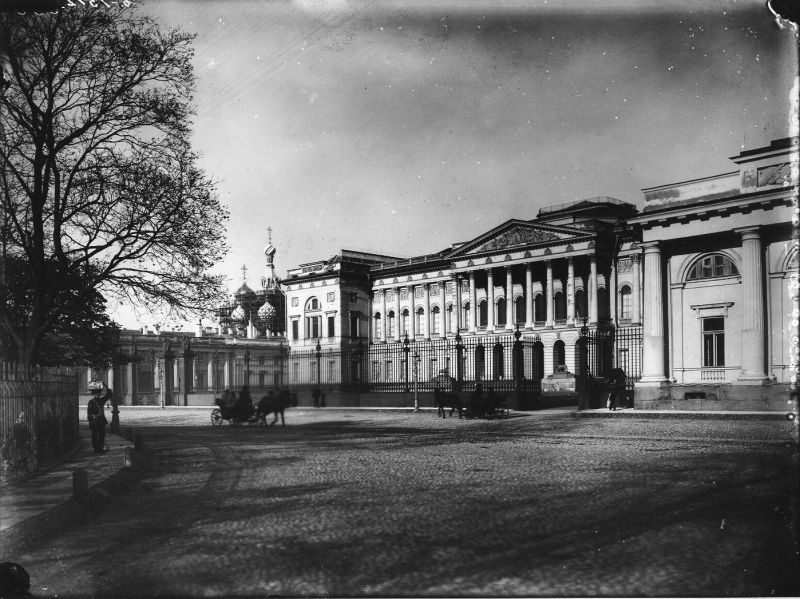 Вид на Русский музей императора Александра III. Неизвестный автор, 1901 - 1902 год, г. Санкт-Петербург, Государственный Русский музей.
