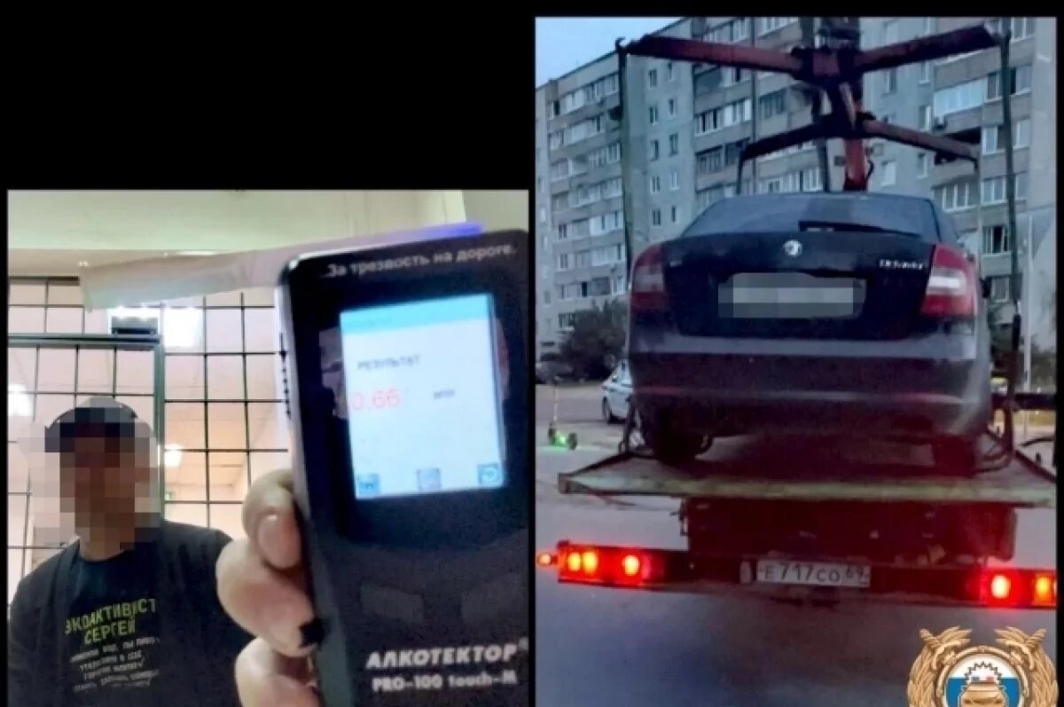    За выходные в Тверской области остановили семь пьяных водителей