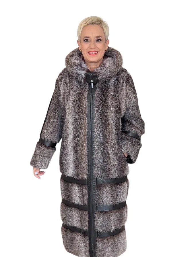 Переделка пальто из меха нутрии. Ателье Ирины Берзиной.