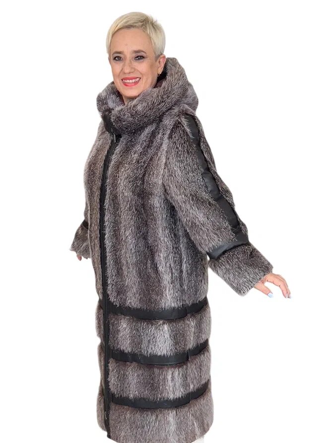 Переделка пальто из меха нутрии. Ателье Ирины Берзиной.