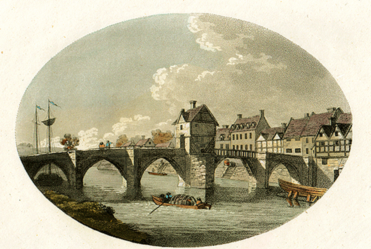 Средневековый мост в Бьюдли https://en.wikipedia.org/wiki/Bewdley