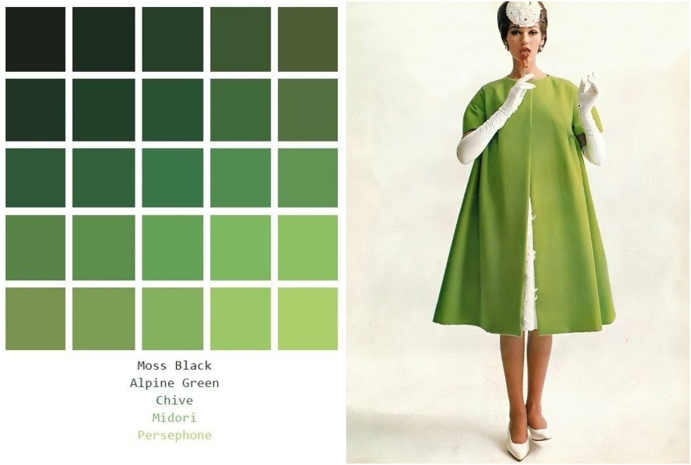 2. Отличная таблица цветов и прекрасный пример озорных 1960х.