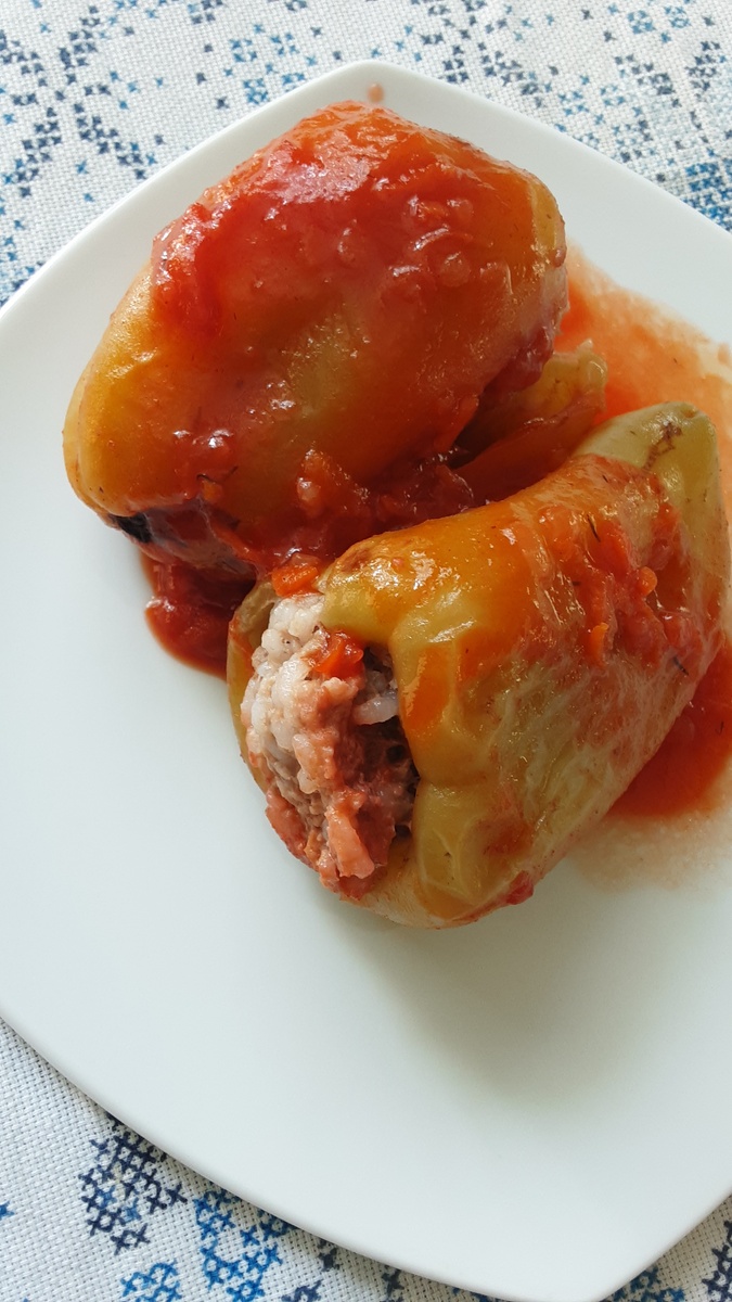 Мой фаршированный перчик.😋