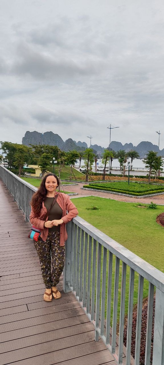 Прогулочные навесные дорожки в городе Халонг, Вьетнам