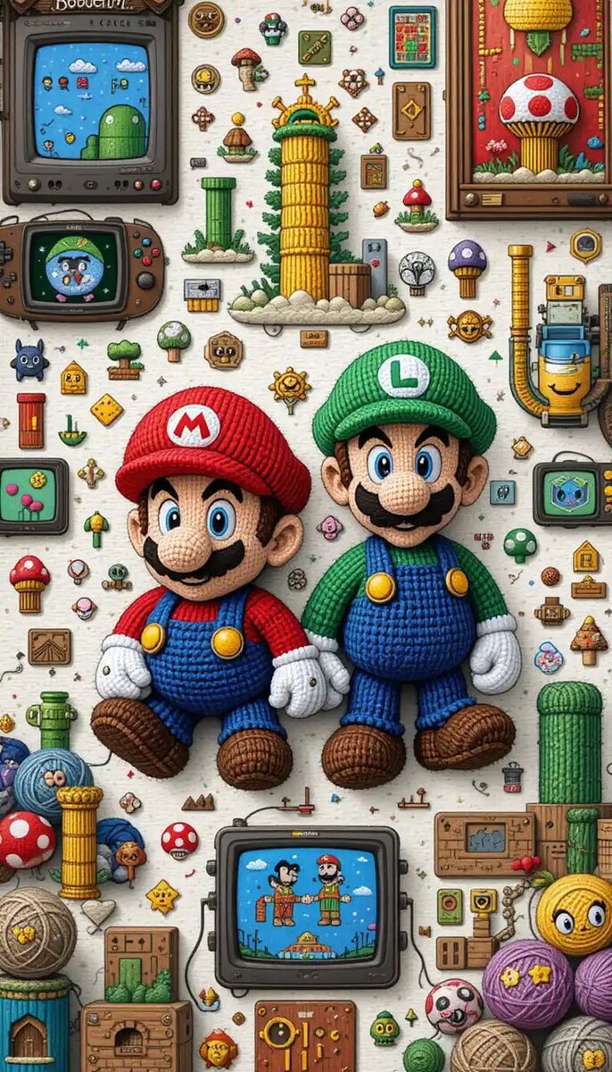 Игра Марио коллаж (https://ru.pinterest.com/pin/9710955442650441/)