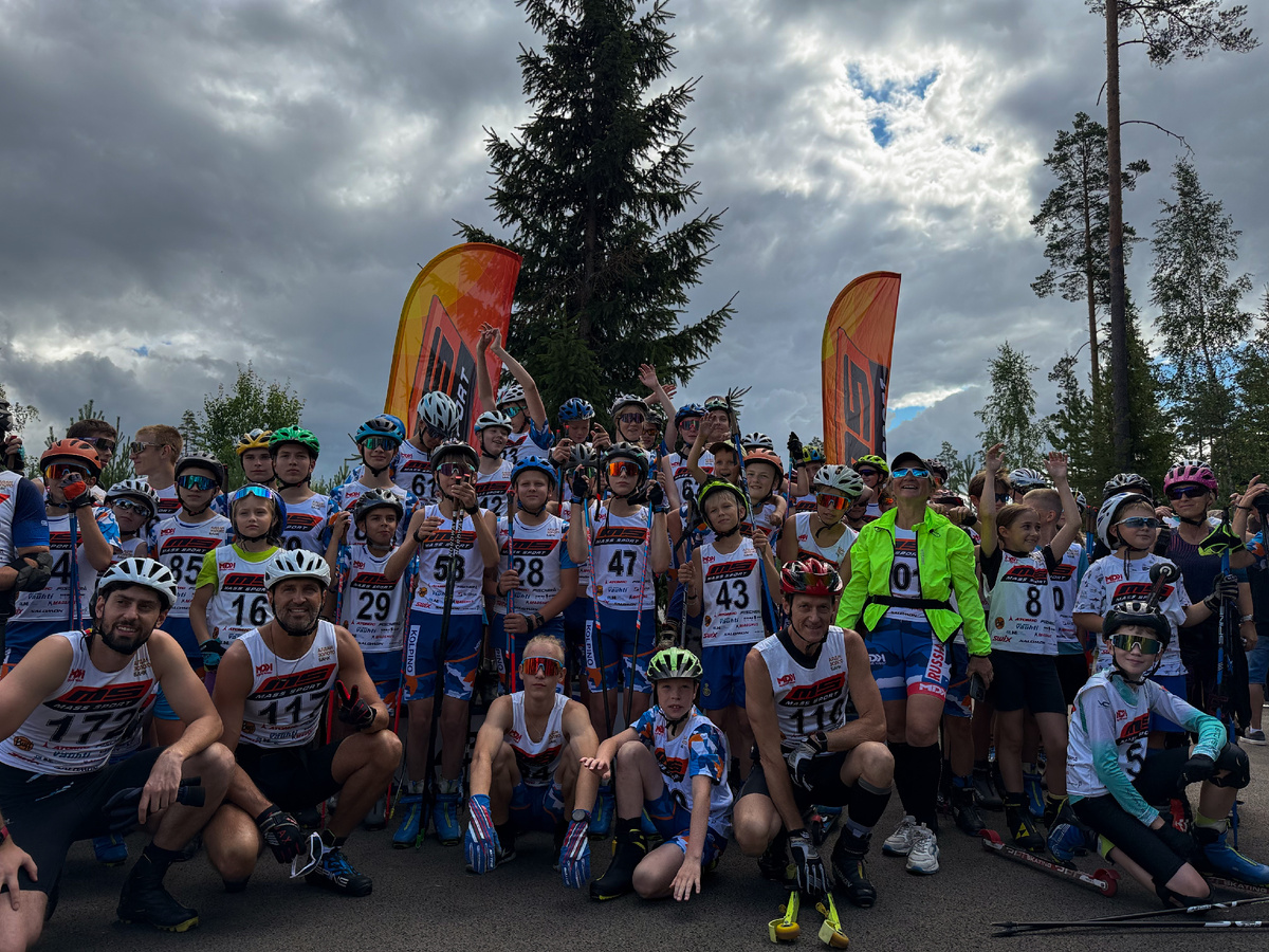 Участники третьего этапа летнего кубка Mass Sport по лыжероллерам "Ярви-спринт".