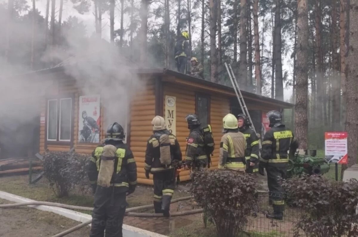    Сотрудники МЧС потушили пожар на базе отдыха под Брянском