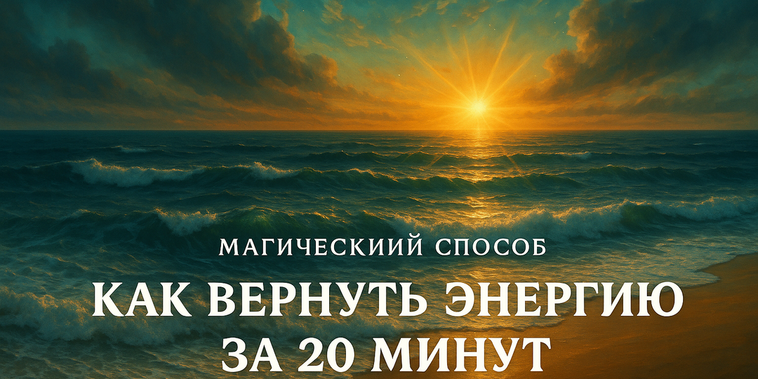 Как наполнить себя энергией за 20 минут, когда силы на нуле ⚡