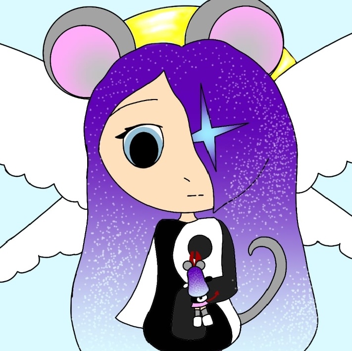 Лаушу добрая и злая. Рисунок Нины Мессинёвой