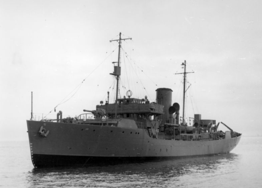 Корвет «Морден» на испытаниях при приемке в состав Королевского флота Канады