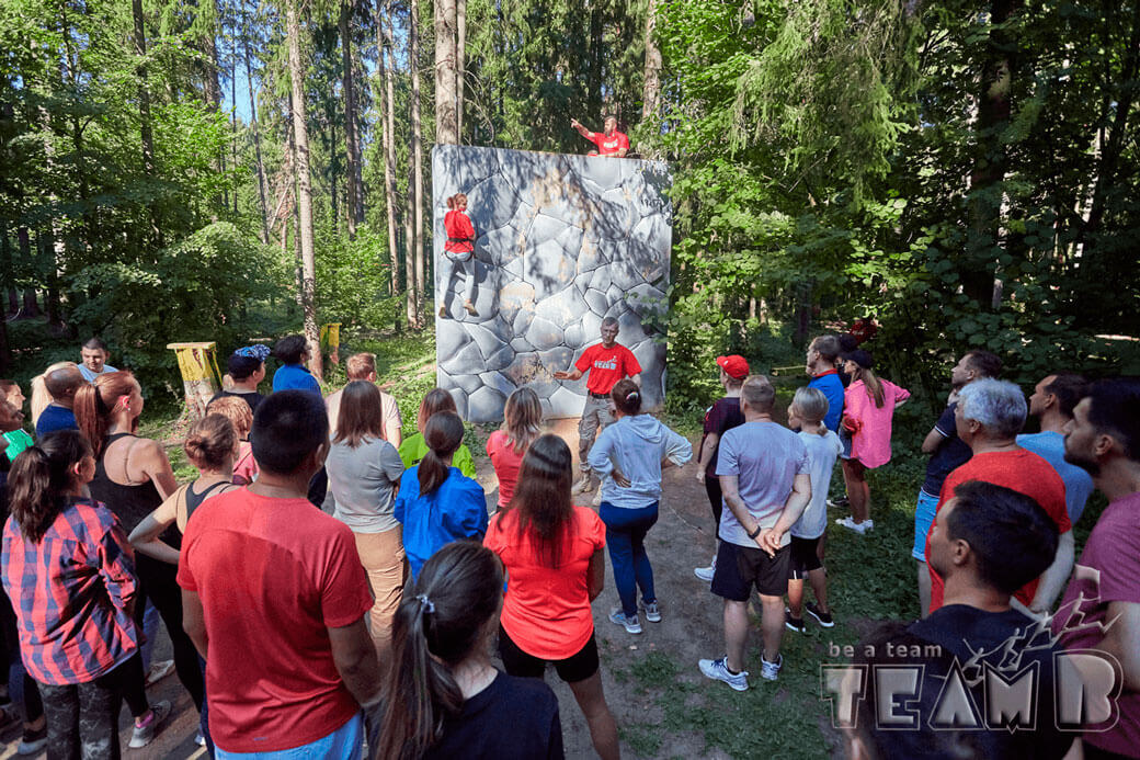Второй этап: Доведение до участников правил выполнения упражнения Стена.