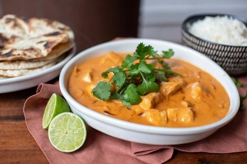 Вариант подачи рыбного карри