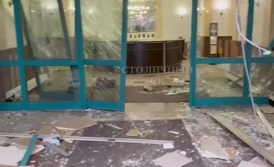    Последствия взрыва. Кадр из опубликованного ФСБ видео