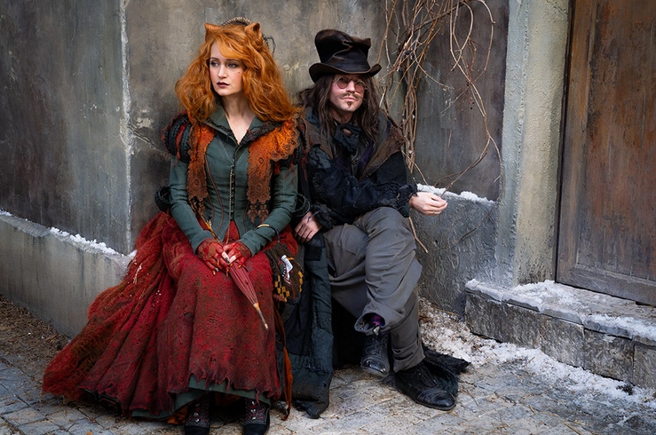 Лиса Алиса и кот Базилио в фильме "Буратино"