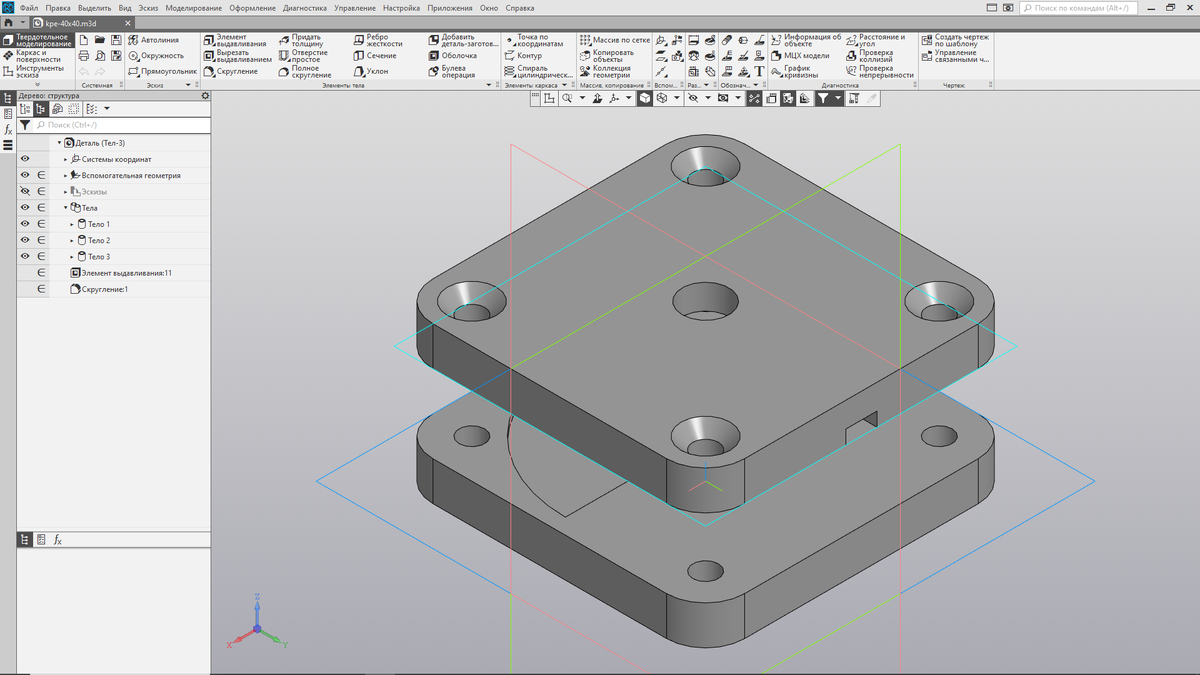 Модель подстроечного конденсатора