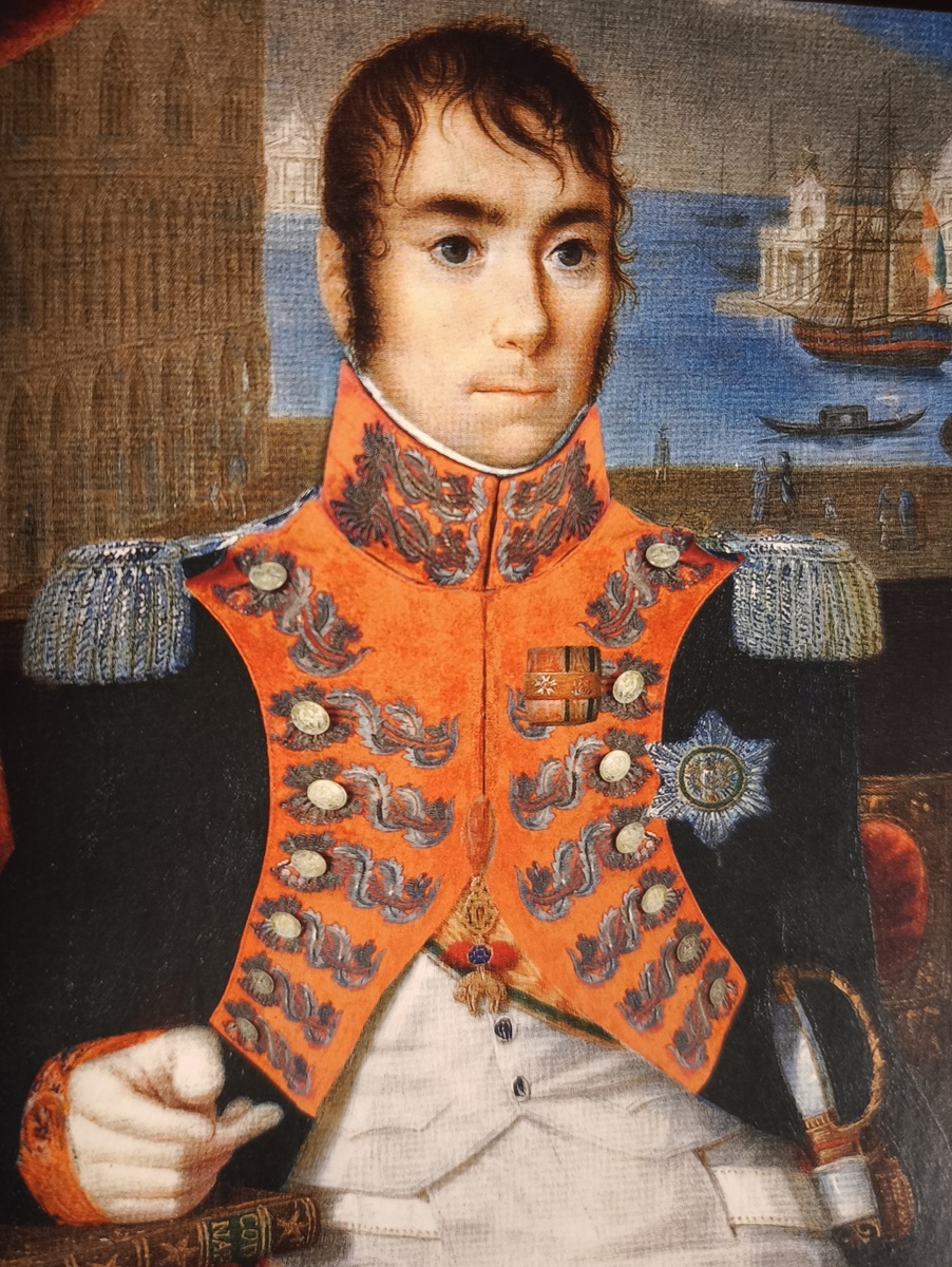 Евгений Богарнэ, вице-король Италии. На картине изображён в форме Почётной гвардии роты Венеции (ок. 1809 г.) G. Gigola.