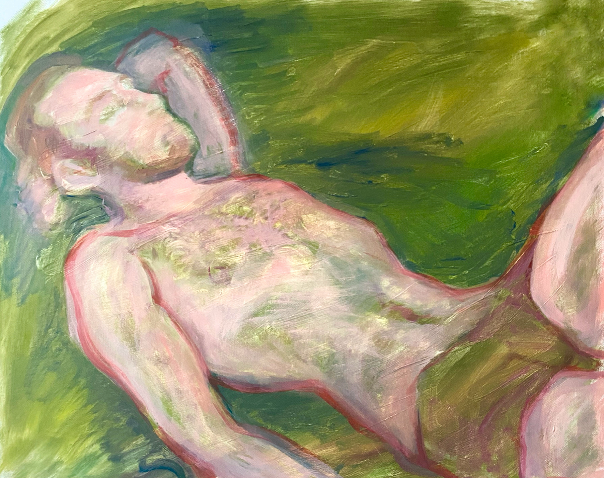 Untitled, 2023, серия «Взгляд в себя», 50×60 см, холст, масло