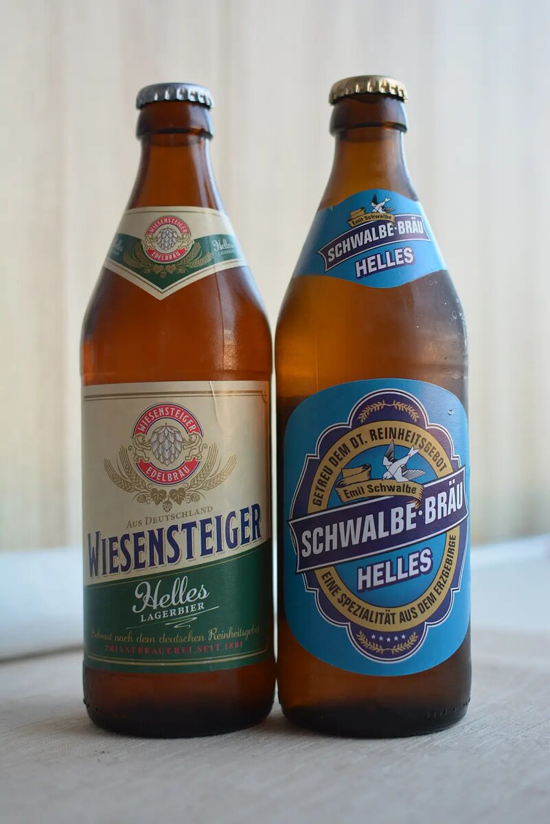 Wiesensteiger Helles и Schwalbe-Bräu Helles
