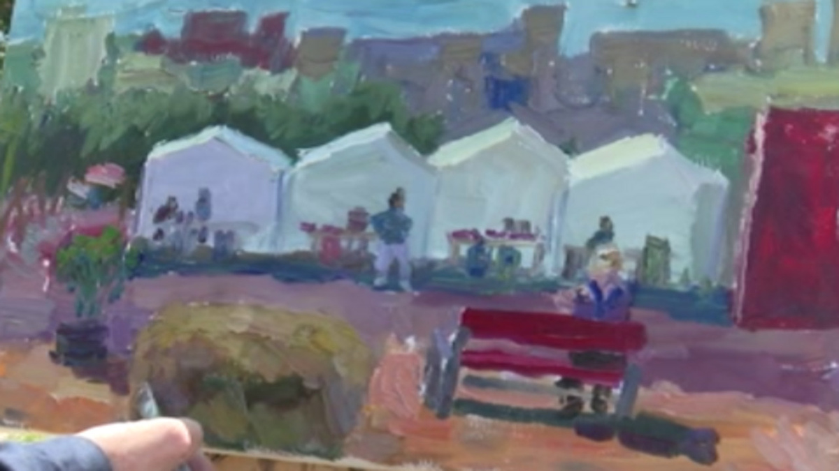    В Курске на полугоре прошел фестиваль "Я художник"