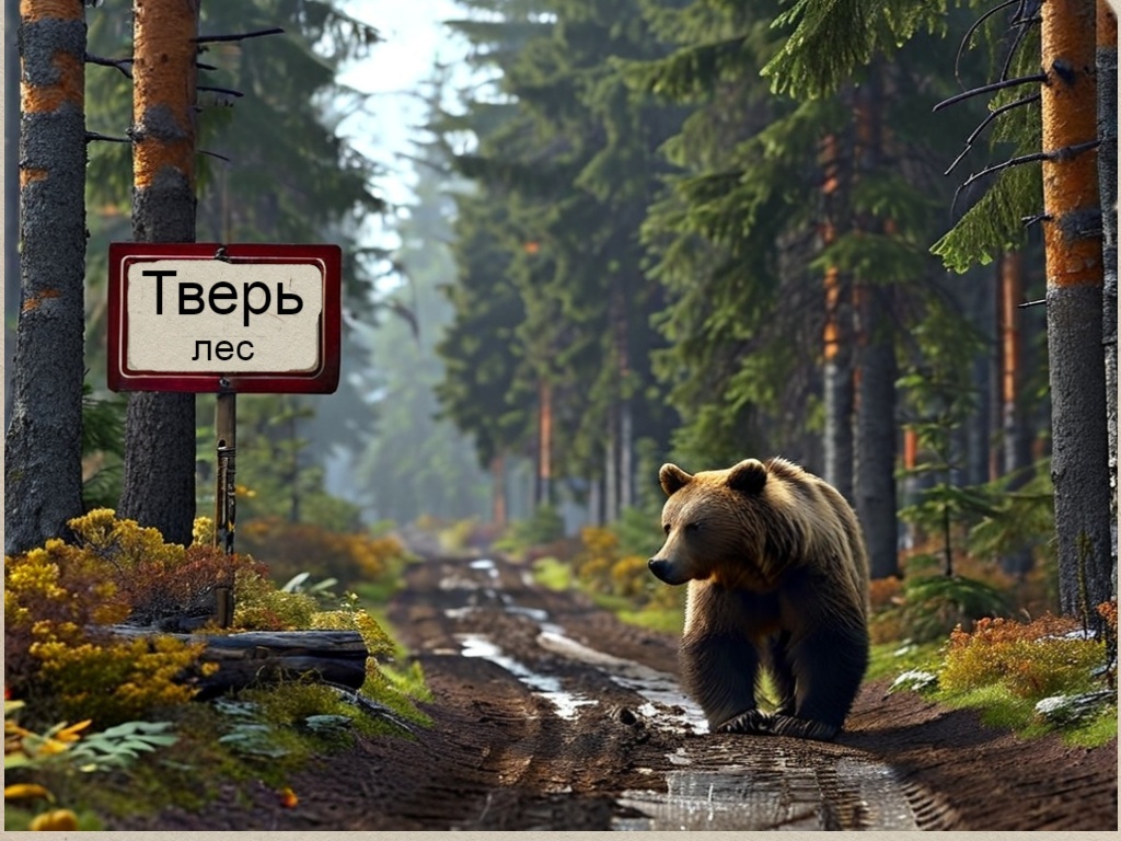 Сколько медведей в лесах под Тверью. Картинка для иллюстрации. Создана с помощью ИИ.