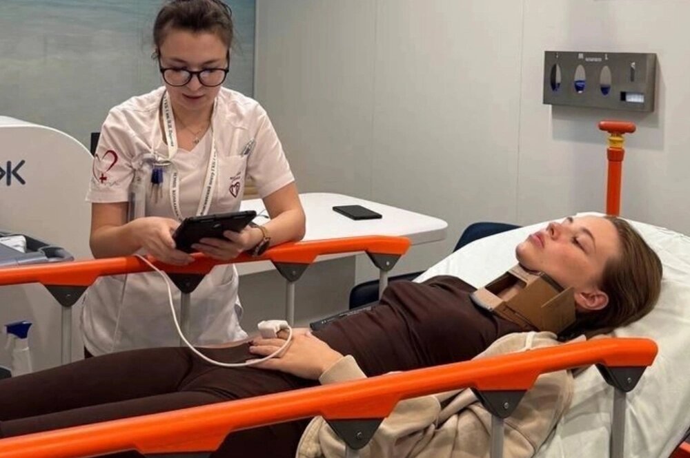    Лиана Шульгина в больнице. Фото: соцсети