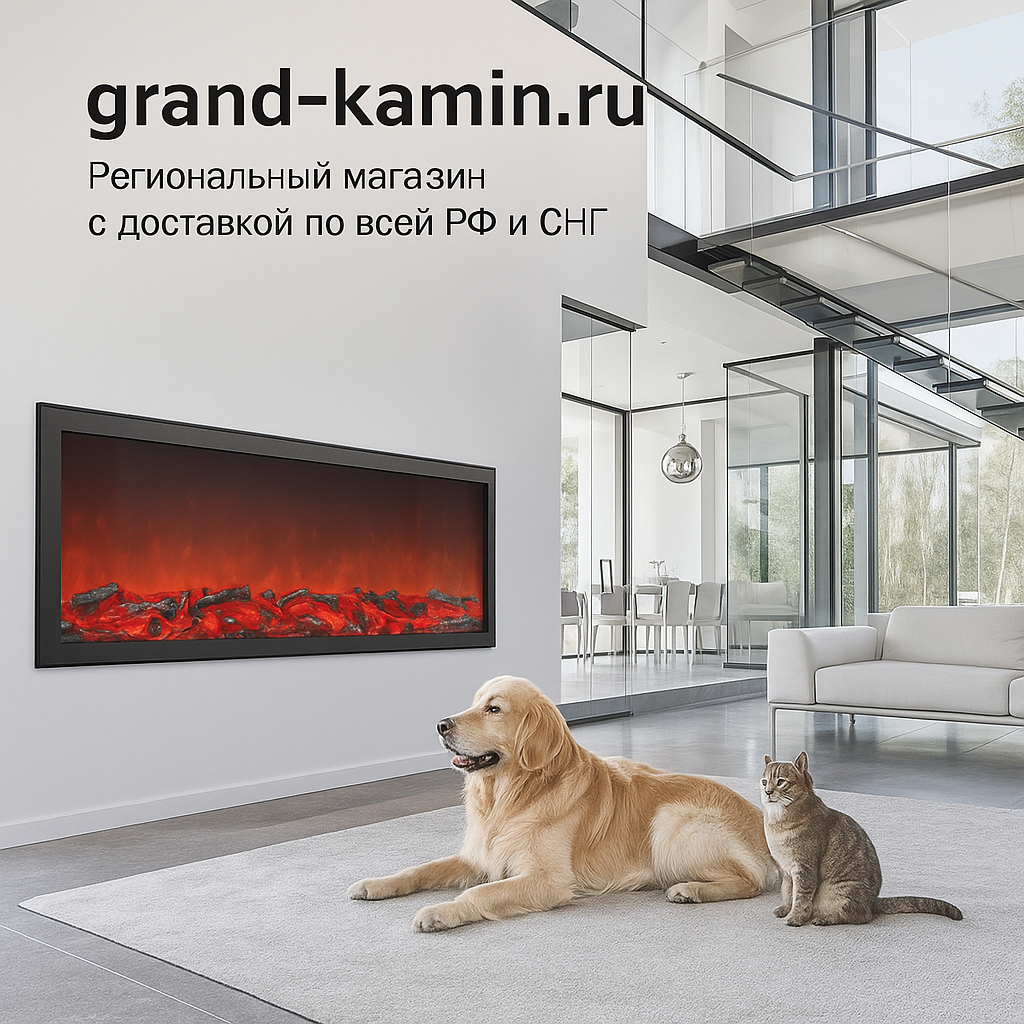    Преобразите ваш дом с электрокамином Airtone Plane 1300: уют, стиль и технологии в одном решении Kamin