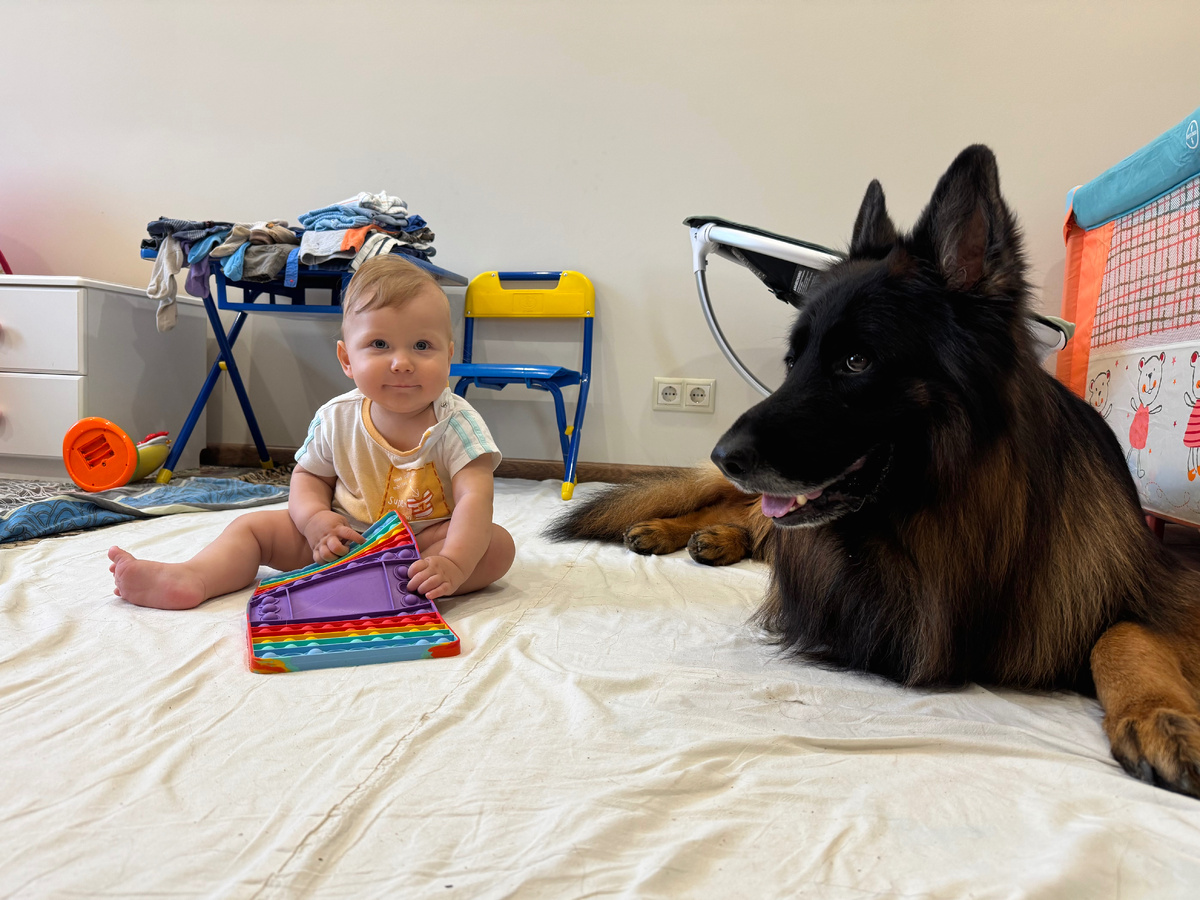 Локи (4,5 года) и Ростислав (8 месяцев)