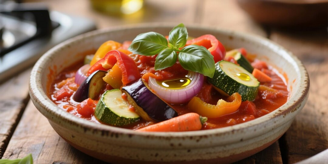 Овощное рагу с томатным соусом: ароматное и сытное блюдо