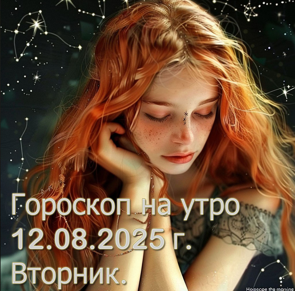 Гороскоп на утро 12 Августа 2025 г. Вторник. https://t.me/goroskopnautro