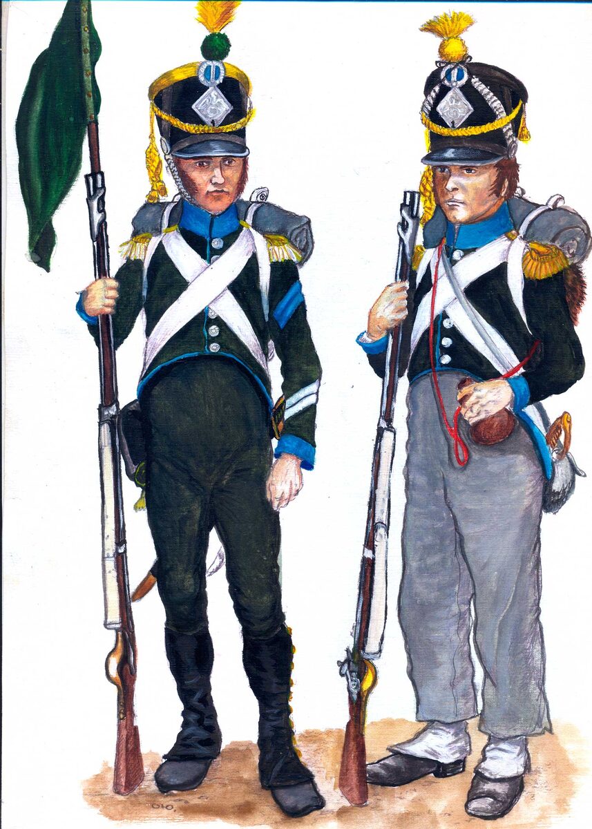 Лёгкая пехота вестфальской армии. 1812 год.