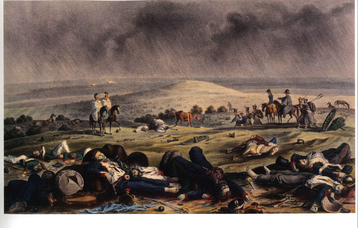 Поле сражения 17 сентября 1812 г. Худ. Фабер дю Фор. Литография, первая четверть ХIХ века.