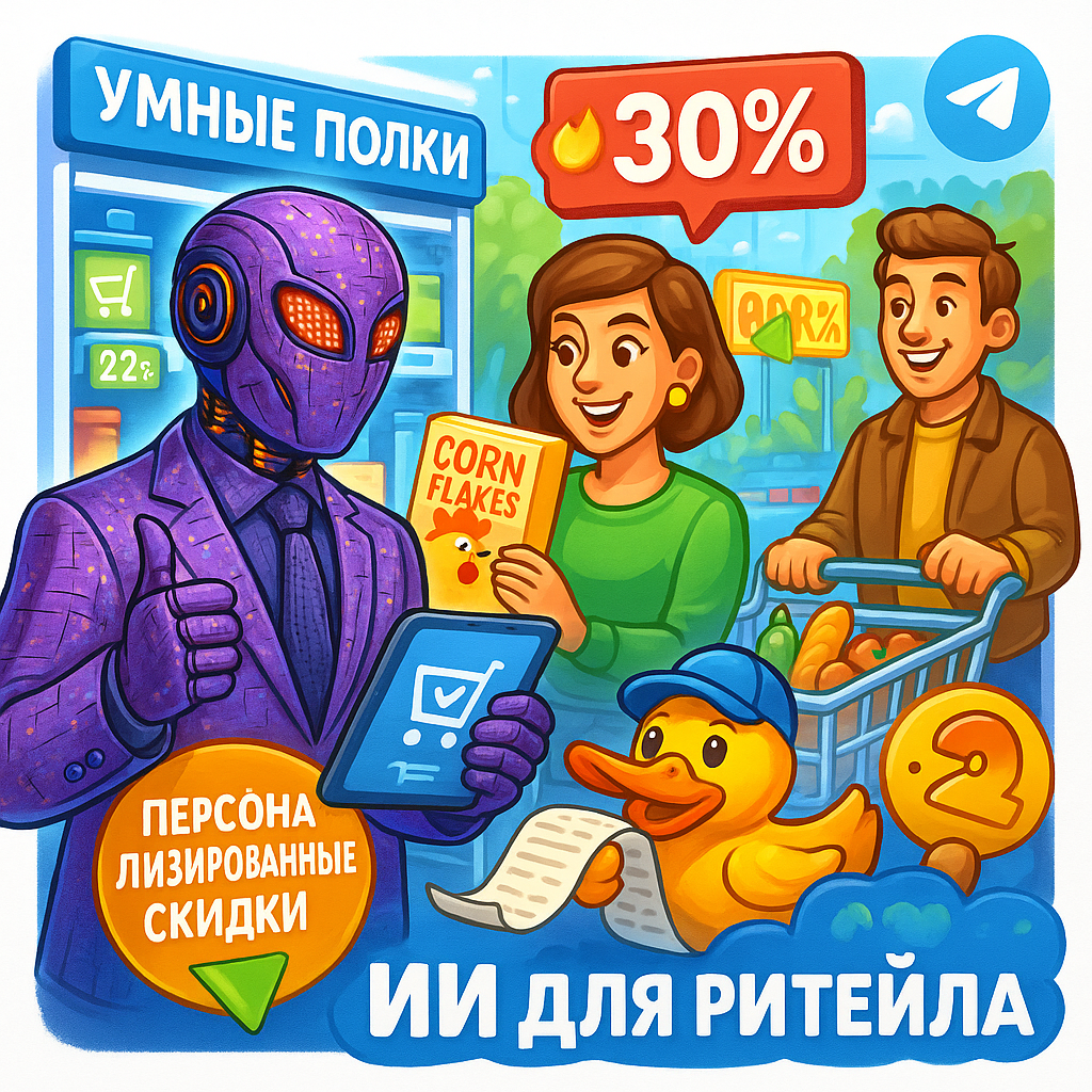    ИИ-революция в ритейле: Умные полки и персонализация увеличат прибыль на 250% за квартал Дмитрий Попов | Comandos.ai