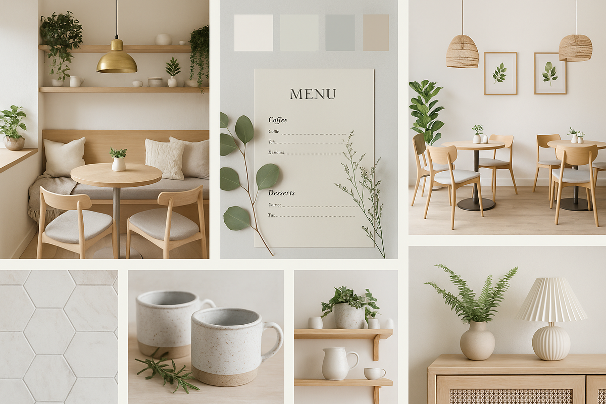 Мудборд создан с помощью ChatGPT в бесплатной версии